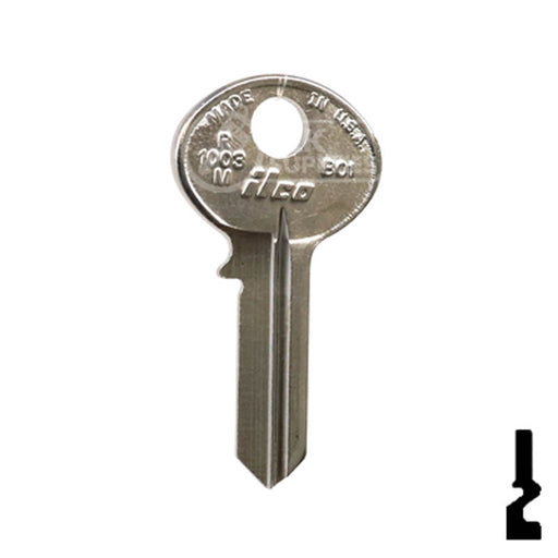 Uncut  Key Blank | Bommer | R1003M, BO1 Office Furniture-Mailbox Key Ilco