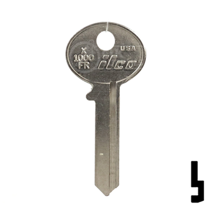 Uncut Key Blank | CCL | X1000FR Office Furniture-Mailbox Key Ilco