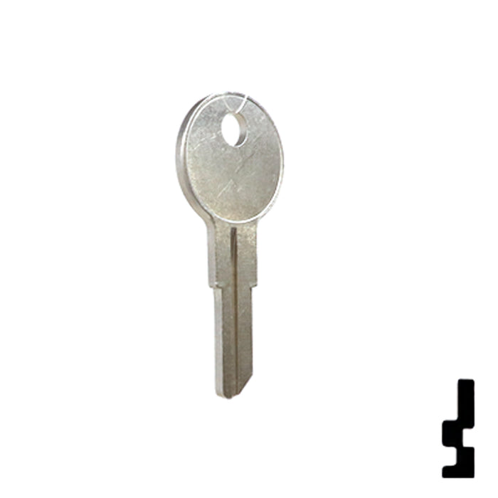 Uncut Key Blank | Chicago | 1041TR Office Furniture-Mailbox Key Ilco