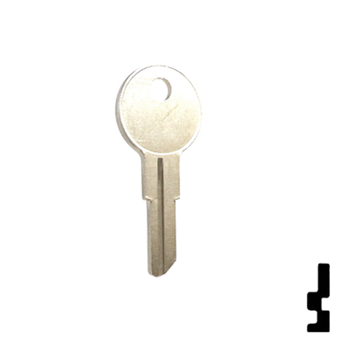 Uncut Key Blank | Chicago | 1041TR Office Furniture-Mailbox Key Ilco