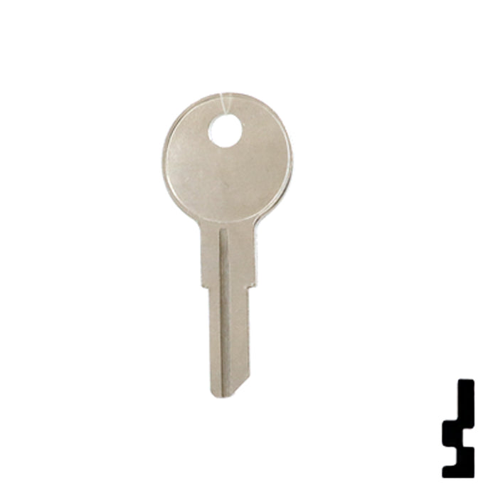 Uncut Key Blank | Chicago | 1041TR Office Furniture-Mailbox Key Ilco