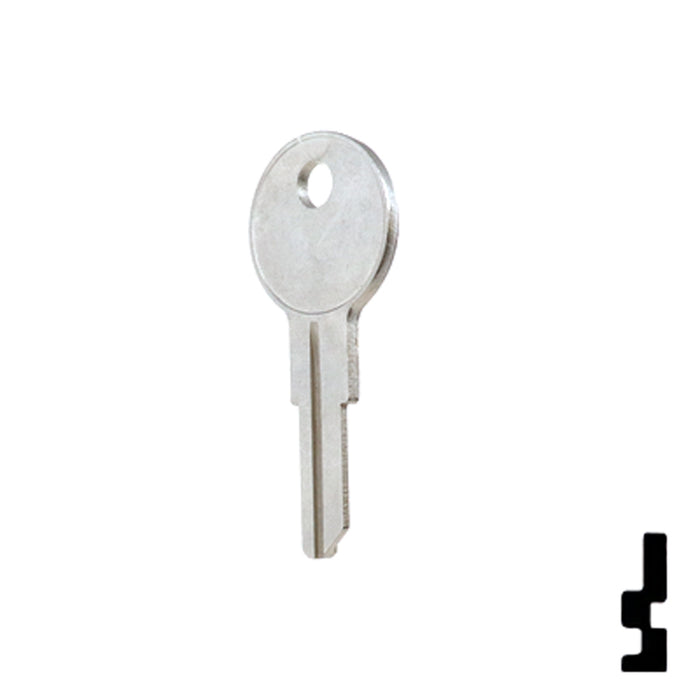 Uncut Key Blank | Chicago | 1041TR Office Furniture-Mailbox Key Ilco