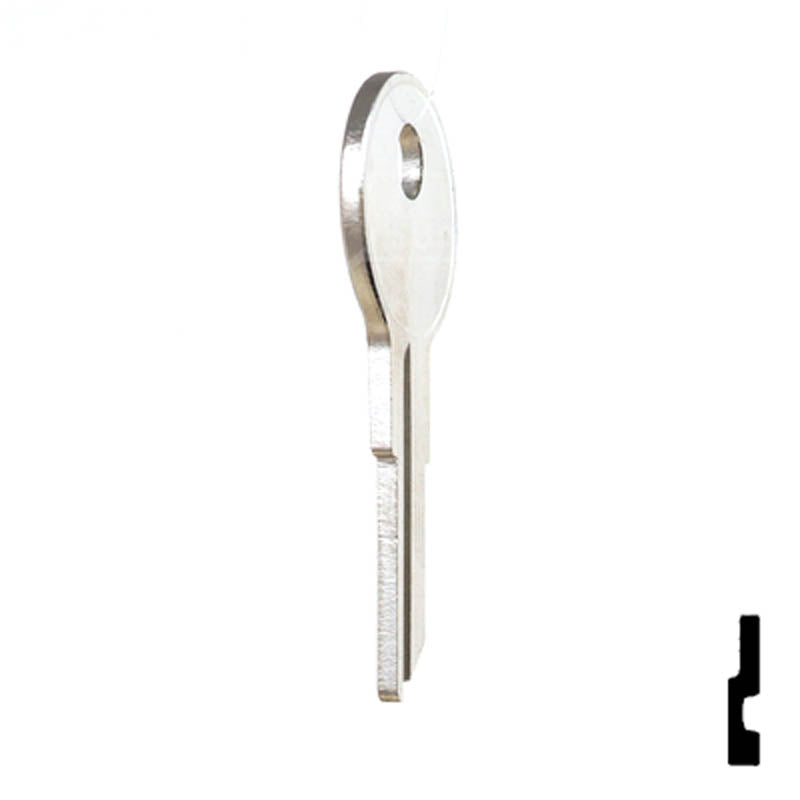 Uncut Key Blank | Chicago | 1041X Office Furniture-Mailbox Key Ilco