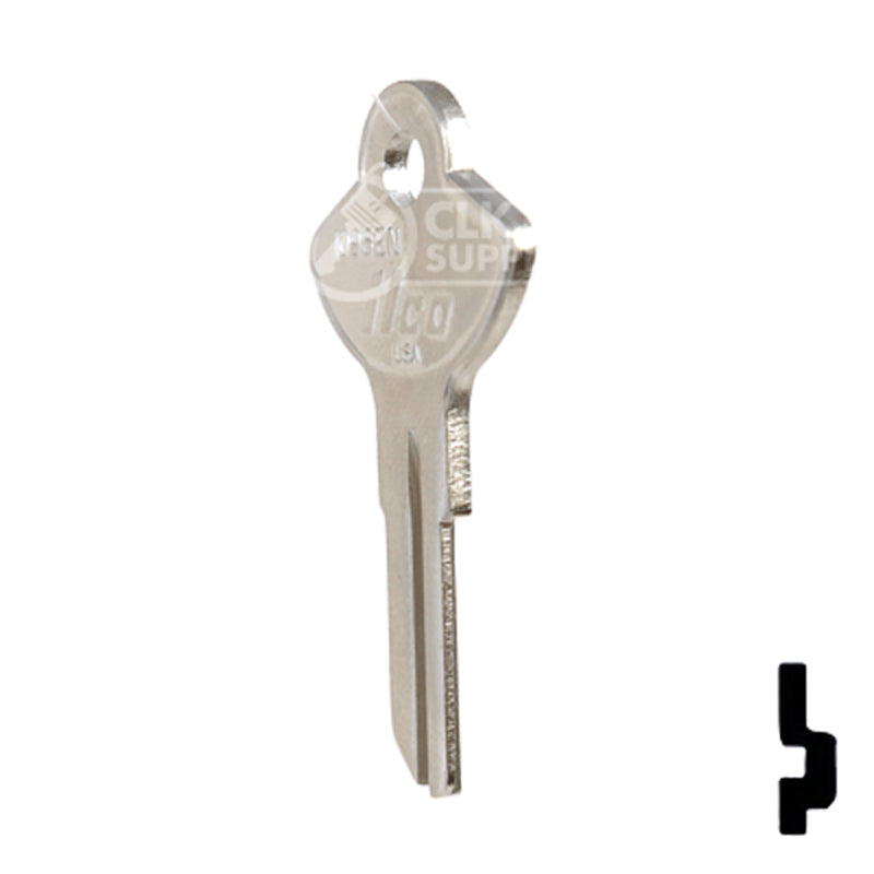 Uncut Key Blank | Chicago, Elgin | 1096EN Office Furniture-Mailbox Key Ilco