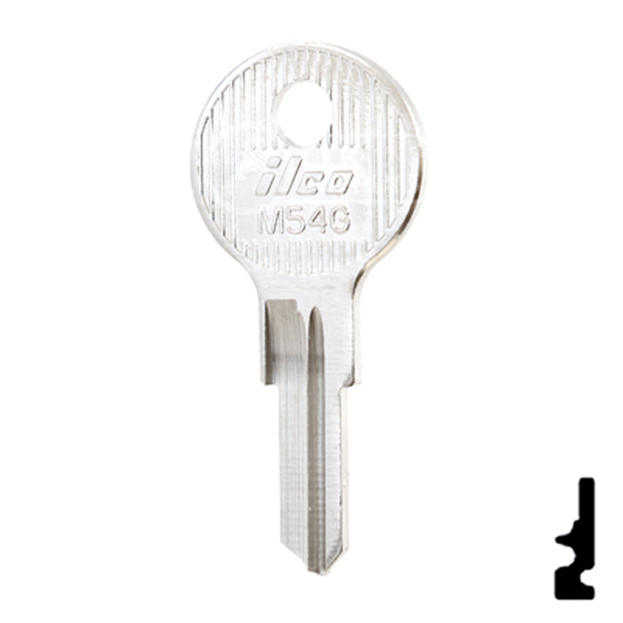 Uncut Key Blank | Fort | M54G Office Furniture-Mailbox Key Ilco