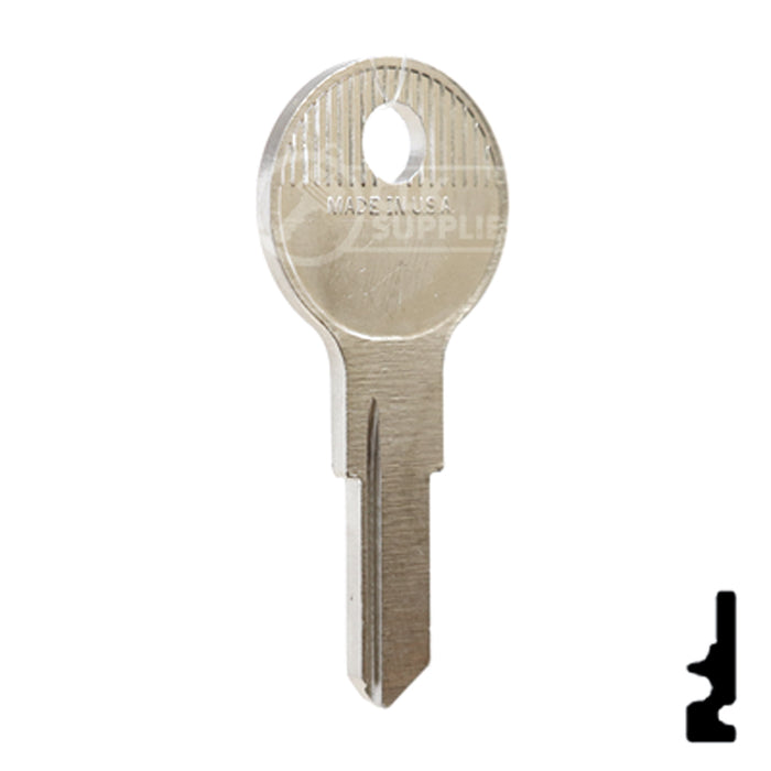 Uncut Key Blank | Fort | M54G Office Furniture-Mailbox Key Ilco