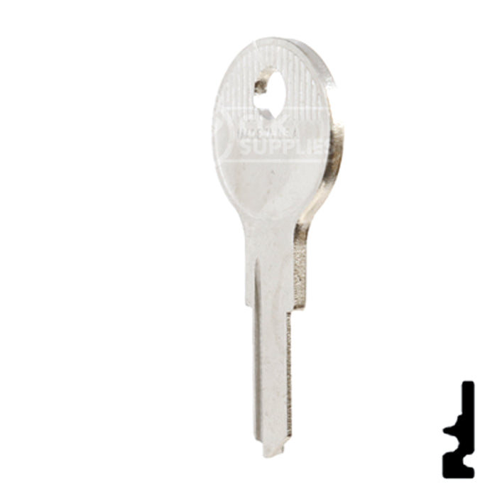 Uncut Key Blank | Fort | M54G Office Furniture-Mailbox Key Ilco