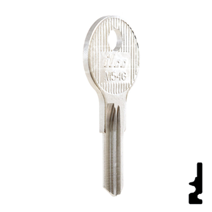 Uncut Key Blank | Fort | M54G Office Furniture-Mailbox Key Ilco