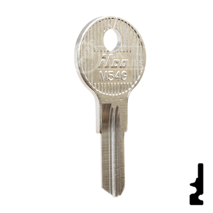 Uncut Key Blank | Fort | M54G Office Furniture-Mailbox Key Ilco