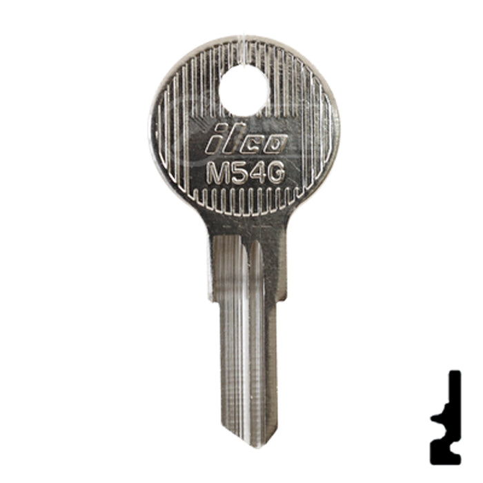 Uncut Key Blank | Fort | M54G Office Furniture-Mailbox Key Ilco