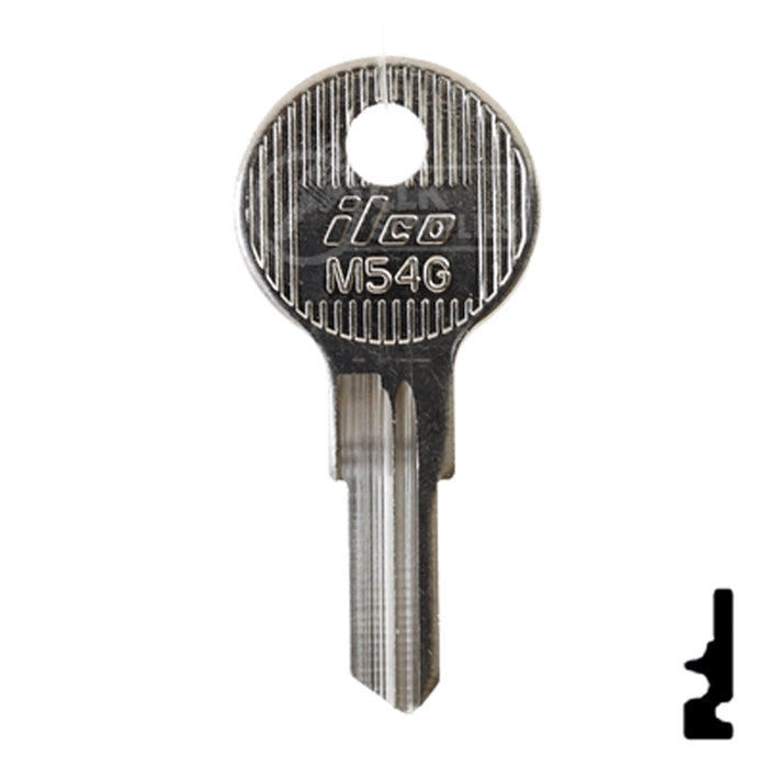 Uncut Key Blank | Fort | M54G Office Furniture-Mailbox Key Ilco