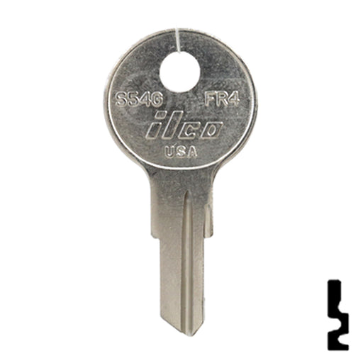 Uncut Key Blank | Fort | S54G Office Furniture-Mailbox Key Ilco