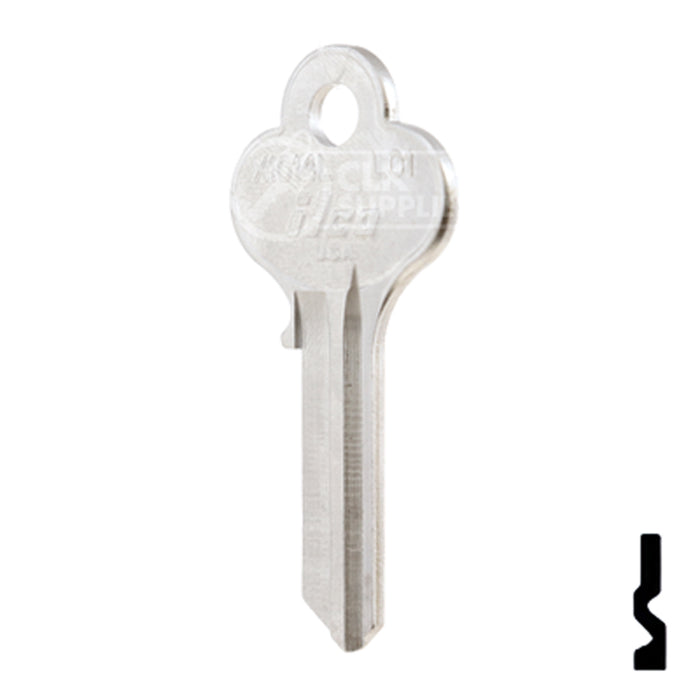 Uncut Key Blank | Illinois | X1014L, LO1 Office Furniture-Mailbox Key Ilco