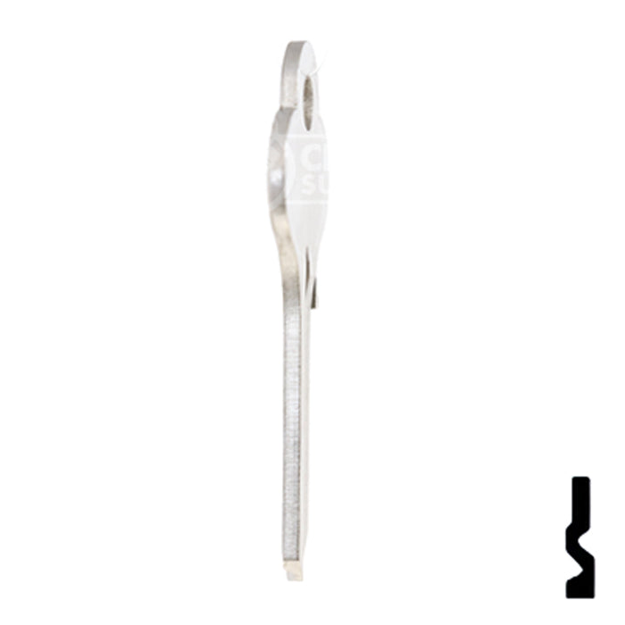 Uncut Key Blank | Illinois | X1014L, LO1 Office Furniture-Mailbox Key Ilco