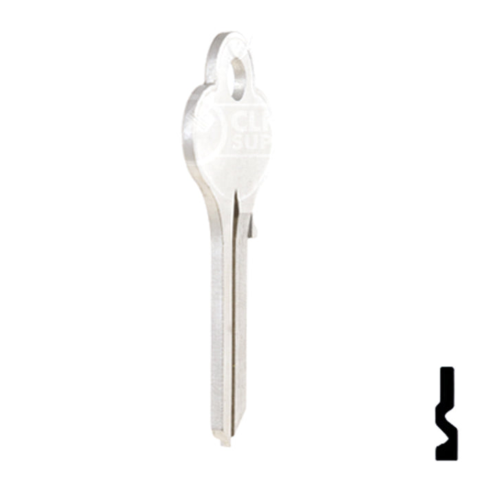 Uncut Key Blank | Illinois | X1014L, LO1 Office Furniture-Mailbox Key Ilco