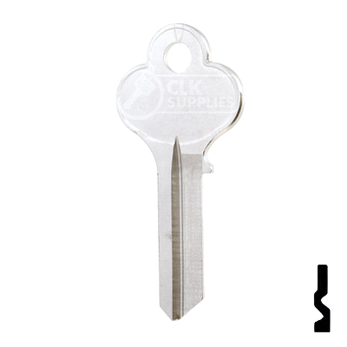 Uncut Key Blank | Illinois | X1014L, LO1 Office Furniture-Mailbox Key Ilco