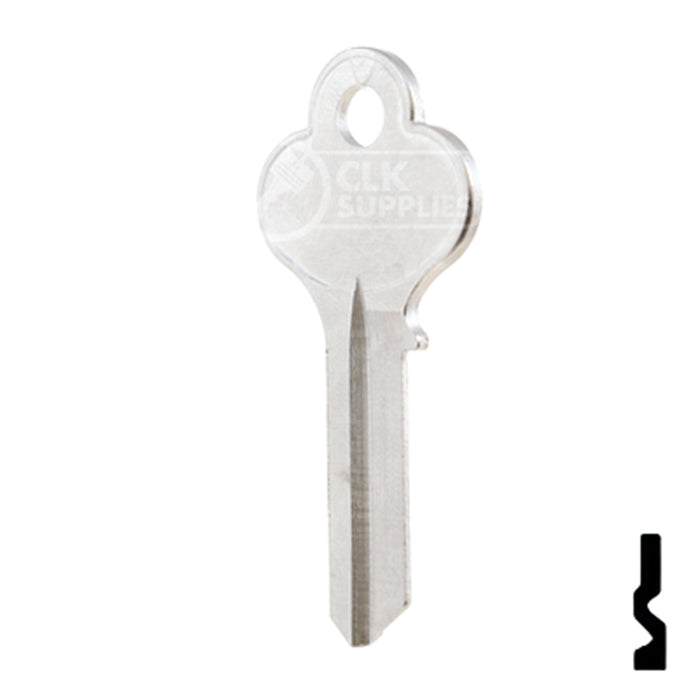 Uncut Key Blank | Illinois | X1014L, LO1 Office Furniture-Mailbox Key Ilco