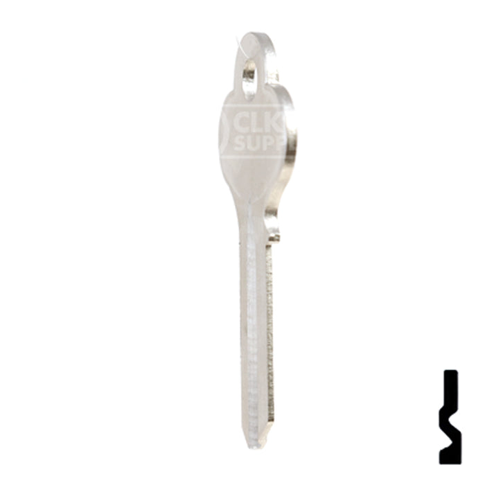 Uncut Key Blank | Illinois | X1014L, LO1 Office Furniture-Mailbox Key Ilco