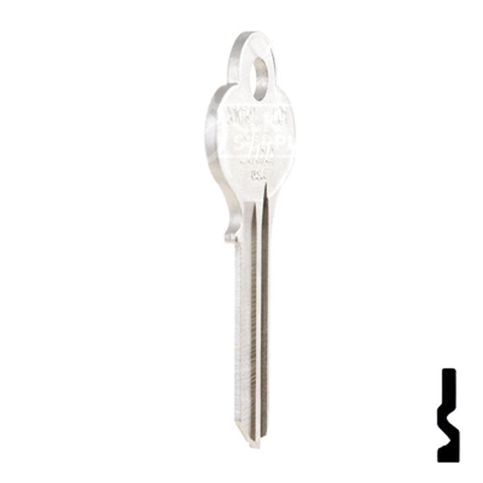 Uncut Key Blank | Illinois | X1014L, LO1 Office Furniture-Mailbox Key Ilco