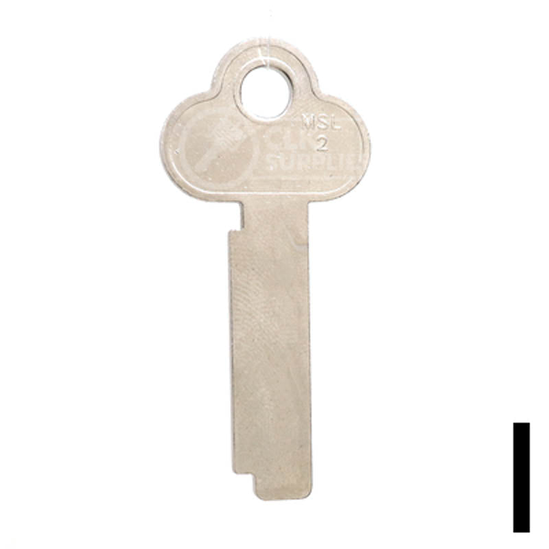 Uncut Key Blank | Mosler, Safe Deposit Box | MSL-2 Office Furniture-Mailbox Key Ilco