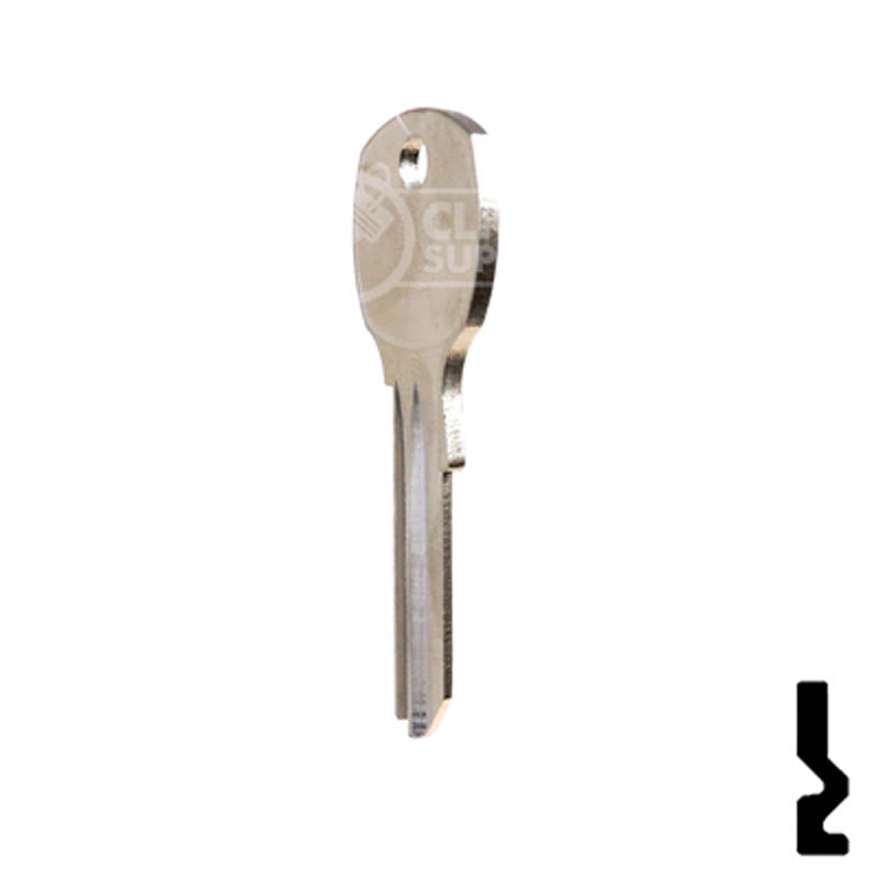 Uncut Key Blank | National, CompX | 1069LA Office Furniture-Mailbox Key Ilco