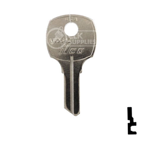 Uncut Key Blank | National | M1069C Office Furniture-Mailbox Key Ilco