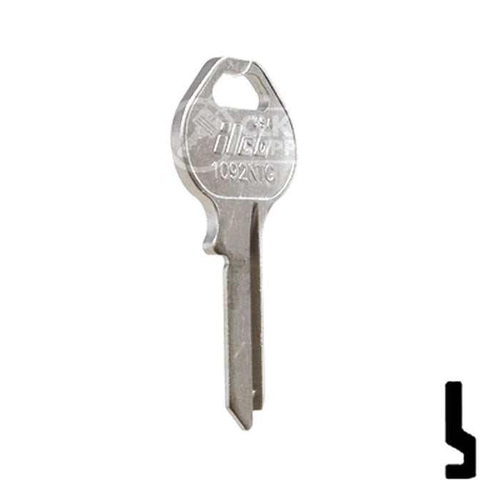 Uncut Key Blank | Union West | 1092NTG Office Furniture-Mailbox Key Ilco