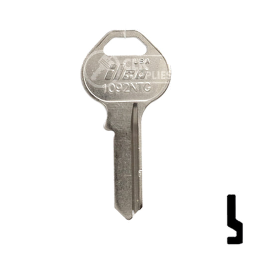 Uncut Key Blank | Union West | 1092NTG Office Furniture-Mailbox Key Ilco