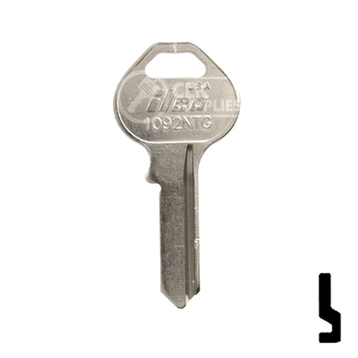 Uncut Key Blank | Union West | 1092NTG Office Furniture-Mailbox Key Ilco