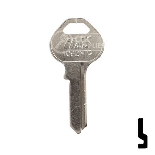 Uncut Key Blank | Union West | 1092NTG Office Furniture-Mailbox Key Ilco