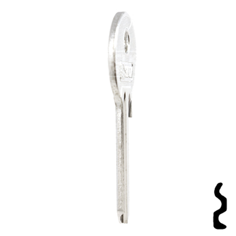 Uncut Key Blank | Universal | UL050-SI
