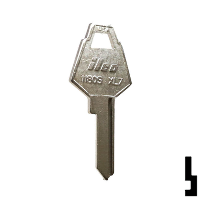 Uncut Key Blank | XL Lock | 1180S, XL7 Office Furniture-Mailbox Key Ilco