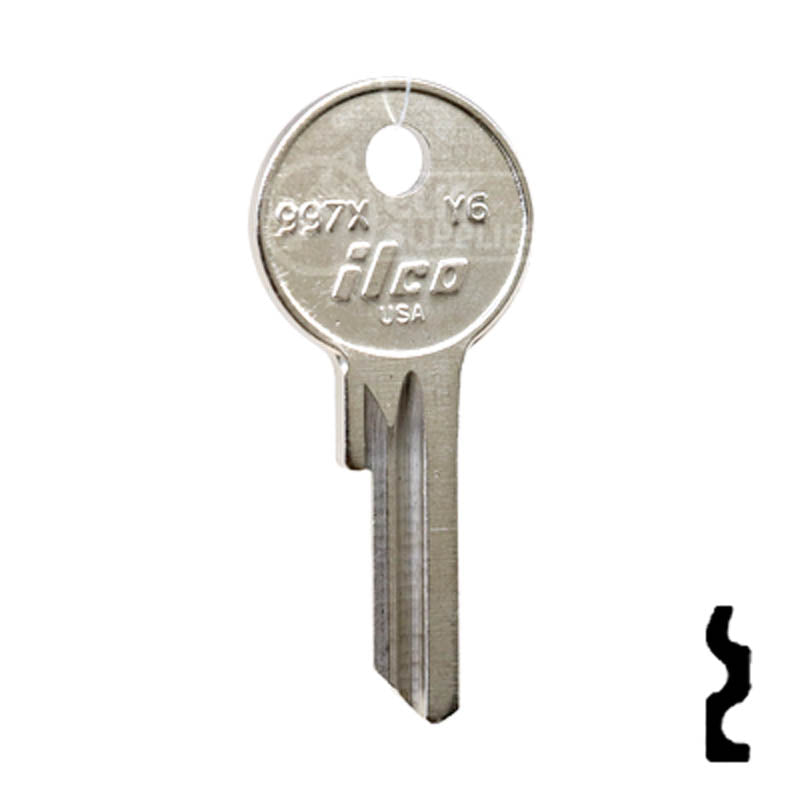 Uncut  Key Blank | Yale | 997X, Y6 Office Furniture-Mailbox Key Ilco