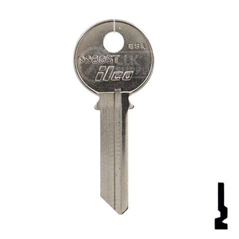 Uncut Key Blank | Yale | 998GST