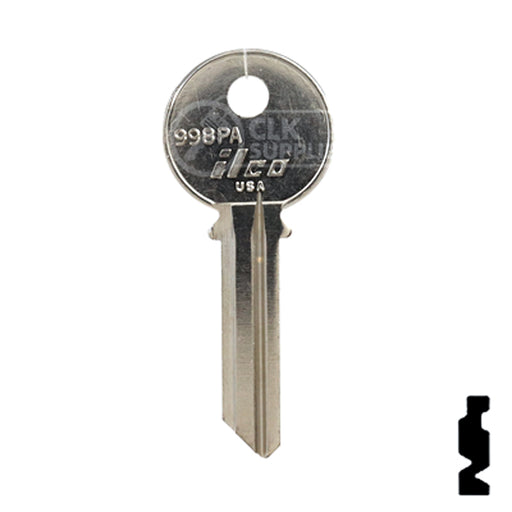 Uncut Key Blank | Yale | 998PA Office Furniture-Mailbox Key Ilco