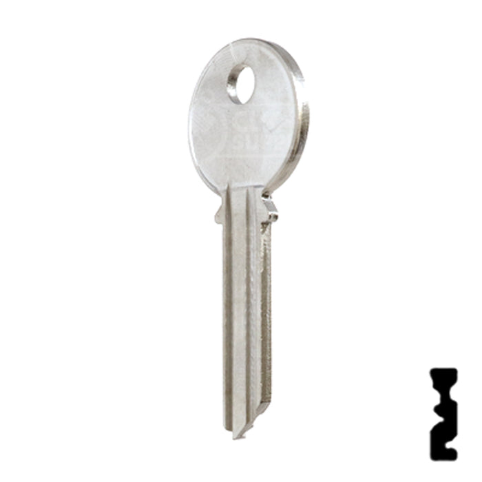 Uncut Key Blank | Yale | 998SF Office Furniture-Mailbox Key Ilco
