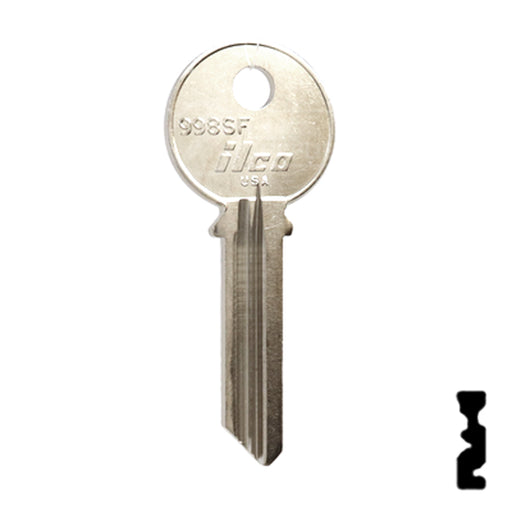 Uncut Key Blank | Yale | 998SF Office Furniture-Mailbox Key Ilco