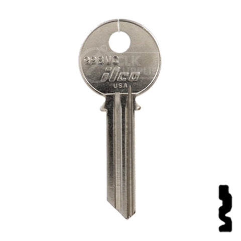 Uncut Key Blank | Yale | 998VC Office Furniture-Mailbox Key Ilco