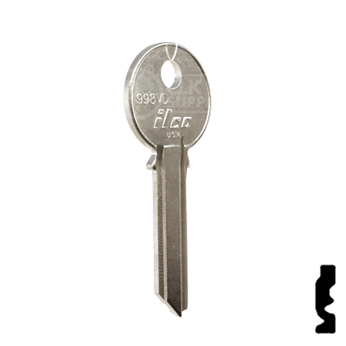 Uncut Key Blank | Yale | 998VD Office Furniture-Mailbox Key Ilco
