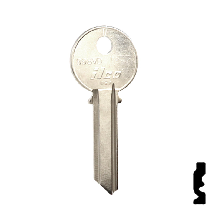 Uncut Key Blank | Yale | 998VD Office Furniture-Mailbox Key Ilco