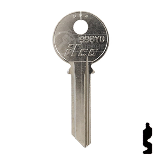 Uncut Key Blank | Yale | 998YG Office Furniture-Mailbox Key Ilco