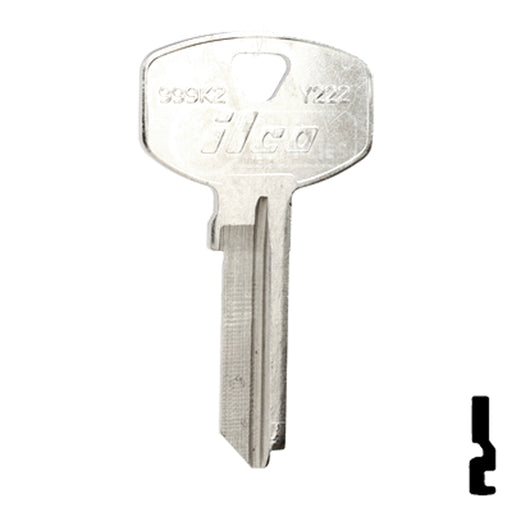 Uncut Key Blank | Yale | 999K2 Office Furniture-Mailbox Key Ilco