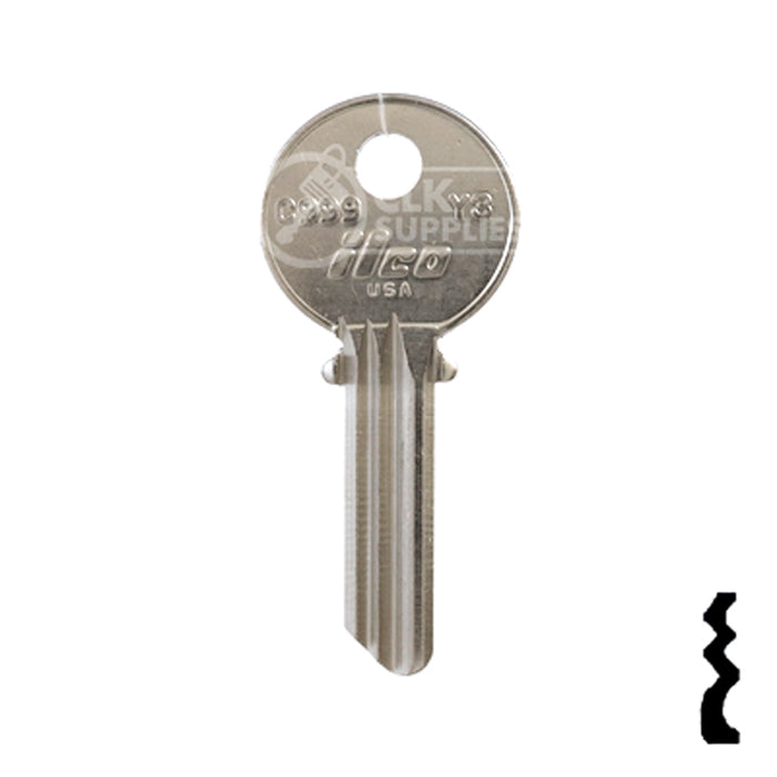Uncut Key Blank | Yale | C999, Y3 Office Furniture-Mailbox Key Ilco