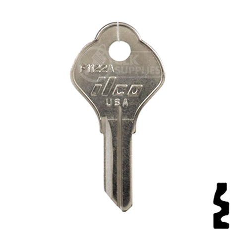 Uncut Key Blank | Yale | F1122A Office Furniture-Mailbox Key Ilco