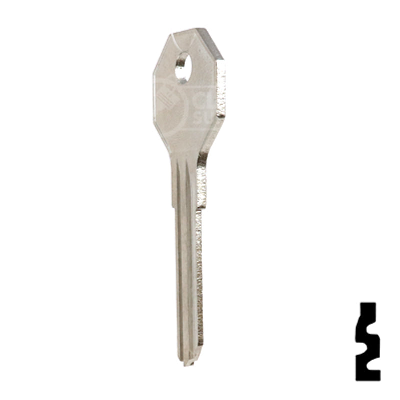 Uncut Key Blank | Yale | H1122W Office Furniture-Mailbox Key Ilco