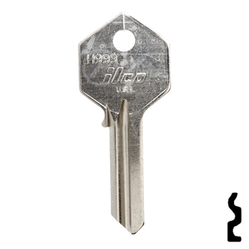 Uncut Key Blank | Yale | H999 Office Furniture-Mailbox Key Ilco