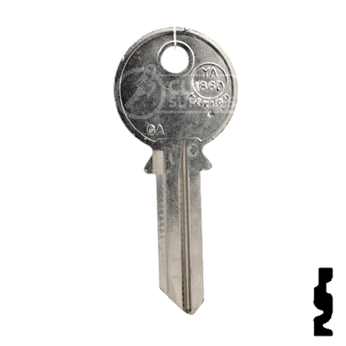 Uncut Key Blank | Yale | YA-186D, 999GA Office Furniture-Mailbox Key JMA USA