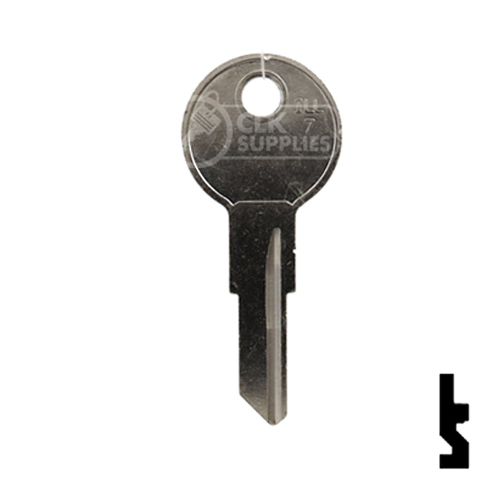 Uncut NP Key Blank | Illinois | ILL7, 1043D Office Furniture-Mailbox Key JMA USA