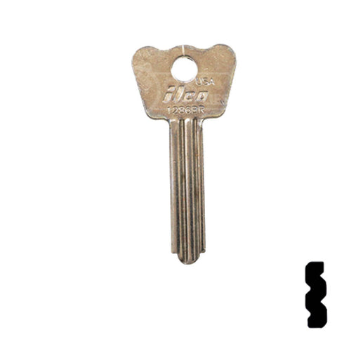 1286BR Master Padlock Flat Steel Key