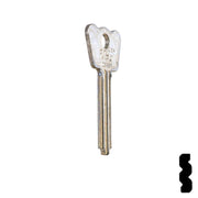 1286BR Master Padlock Flat Steel Key Padlock Key Ilco